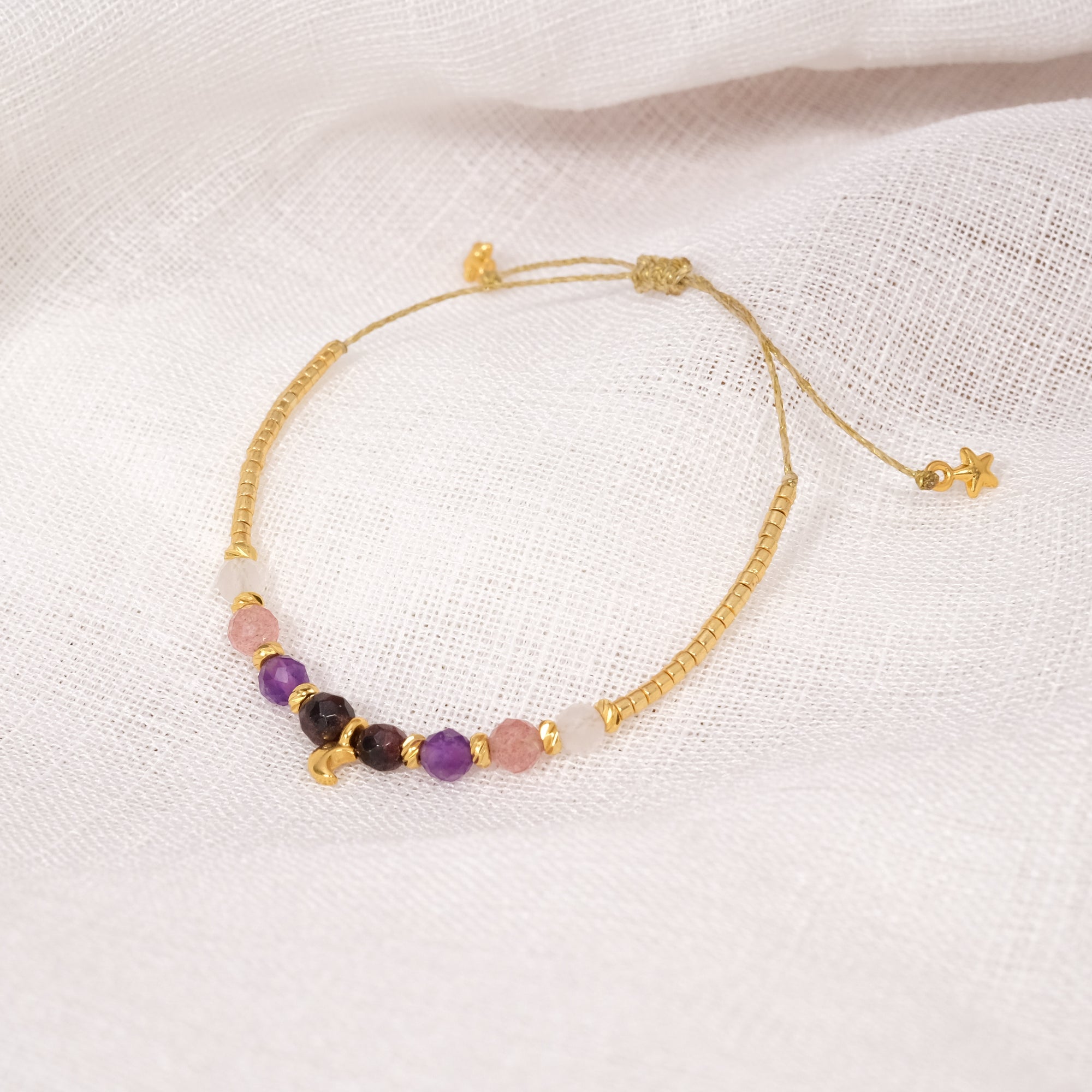 Bracelet d'amitié Gemmes et Miyuki