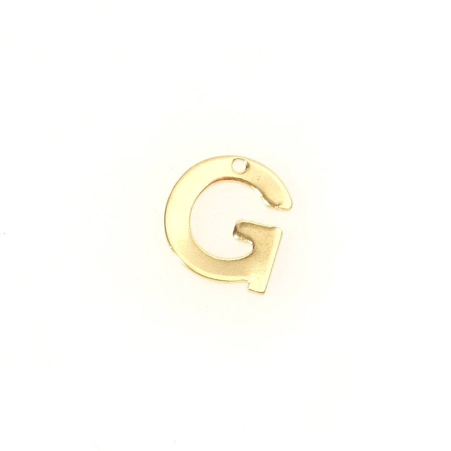 Pendentif Lettre G en acier inoxydable 304 Doré 18K