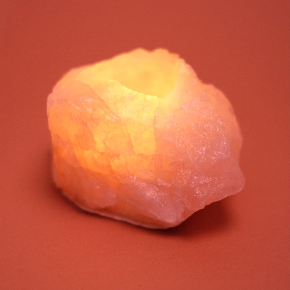 Bougeoir en Quartz rose - Pure Minéral