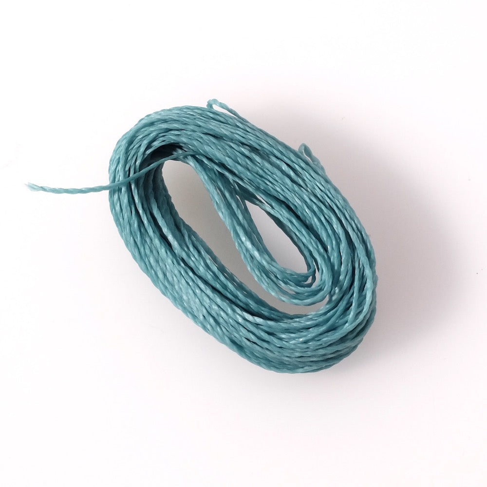 10 mètres de fil ciré Linhasita 0,5mm pour micro macramé - Jade