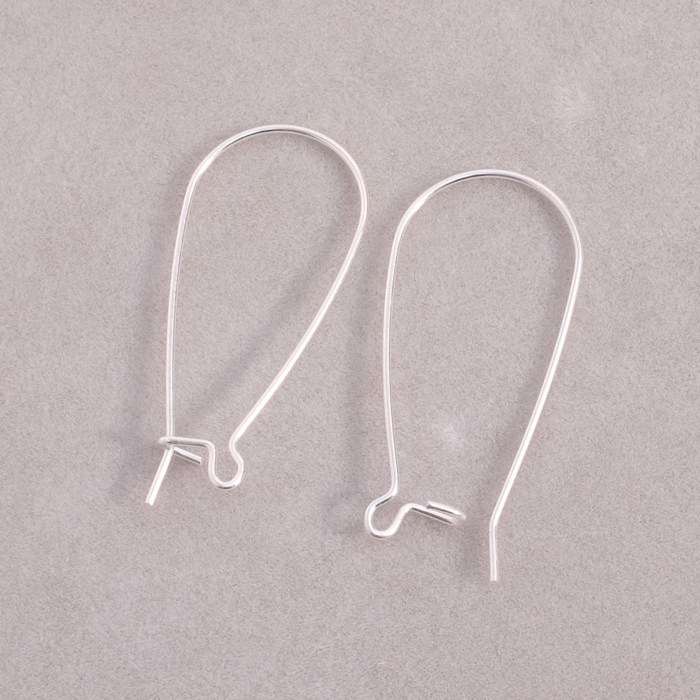 Boucles d&#39;oreilles Dormeuses en laiton Argenté 925 Premium, la paire