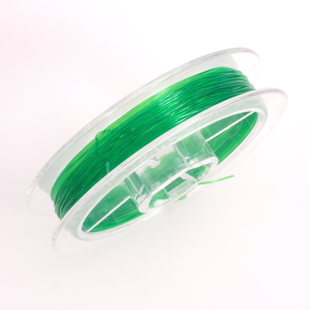 Bobine de 5 mètres de fil Nylon élastique vert 0,5mm Griffin