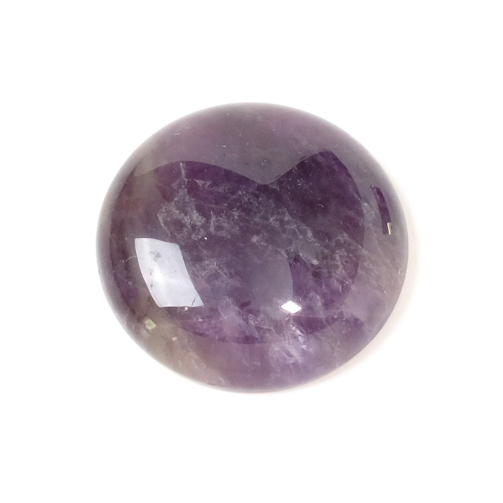 Natuursteen cabochon Rond 25mm Amethist