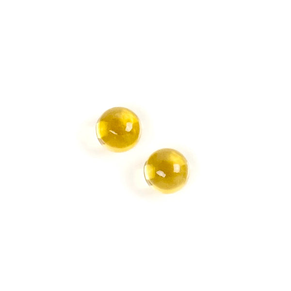 2 Cabochons de pierre naturelle Rond 4mm Citrine