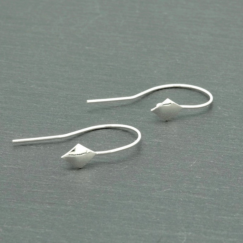 Lot de 2 Boucles d'oreilles losange en argent massif 925