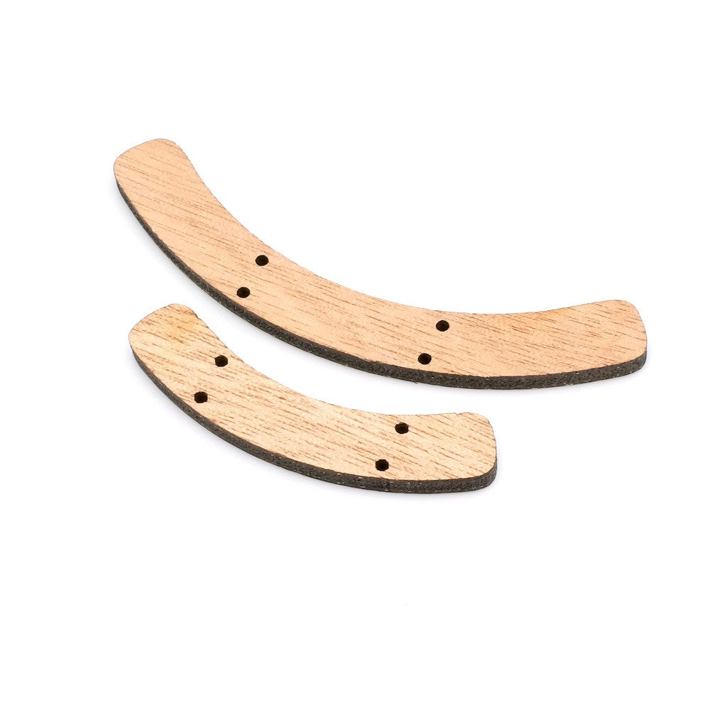 Connecteur Plastron courbe en bois 52mm