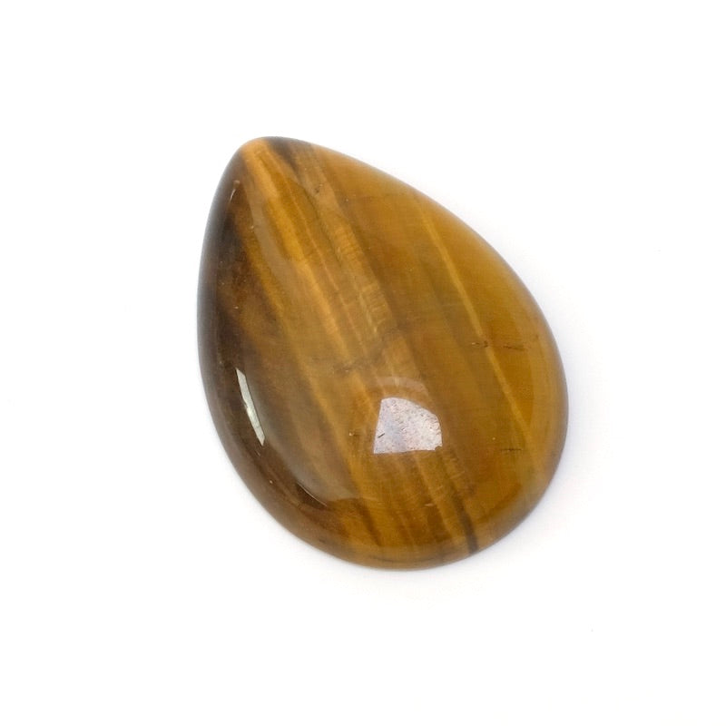 Cabochon pierre naturelle Goutte 34 x 24,4mm Oeil de Tigre