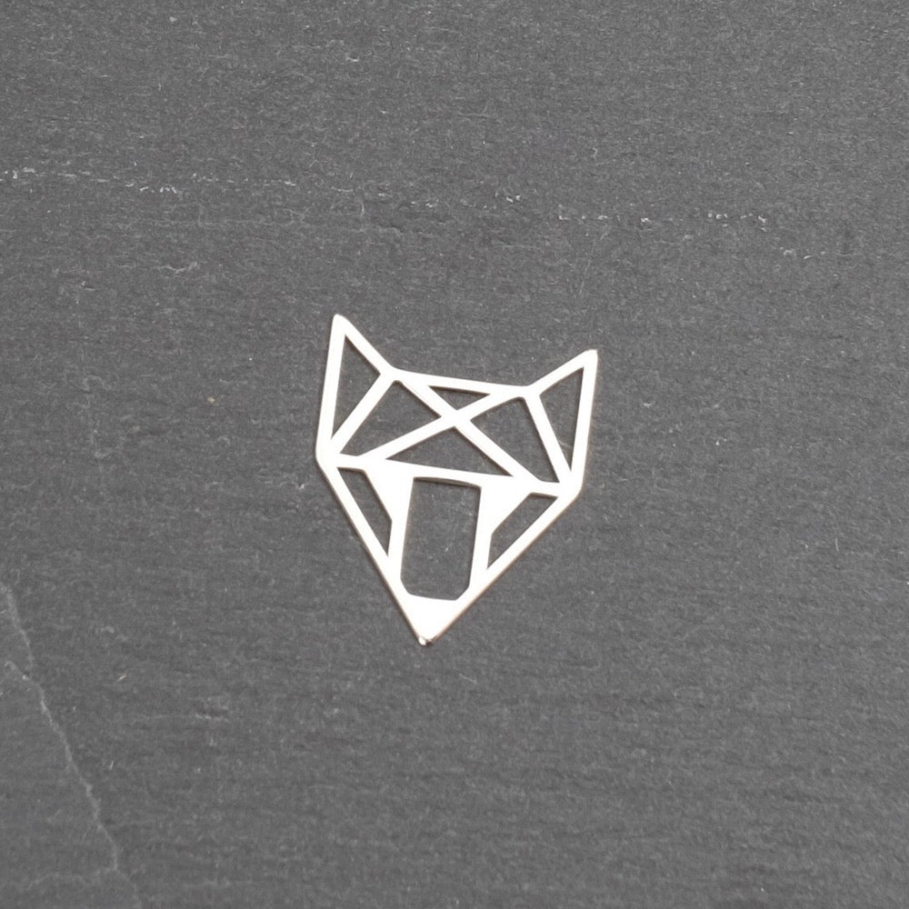 Pendentif Renard Origami en Argent 925