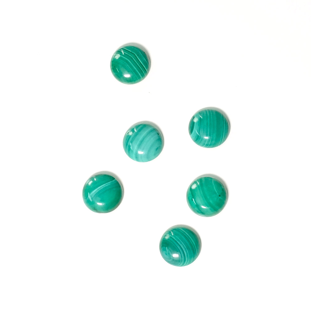 Cabochon pierre naturelle 8mm Malachite