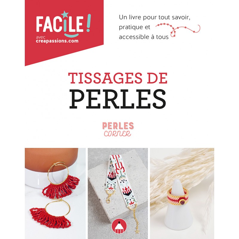 Livre &quot;Tissage de perles&quot; par Perles Corner aux éditions Créapassions